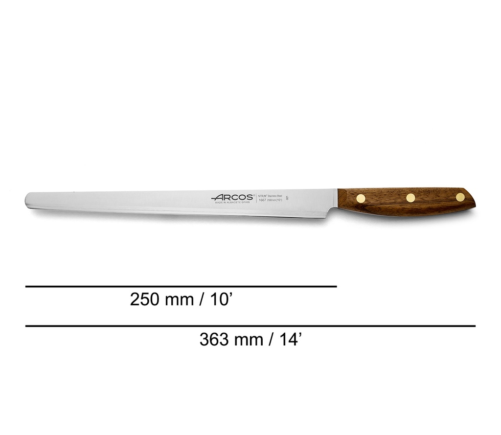 CUCHILLO JAMONERO (FLEXIBLE) 250MM SERIE NÓRDIKA
