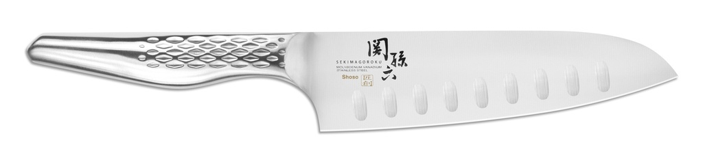 CUCHILLO KAI SHOSO SANTOKU ALVEOLADO 16,5CM