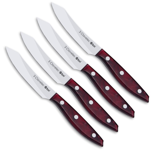 [01049] CUCHILLOS CHULETEROS SET 4 KOI